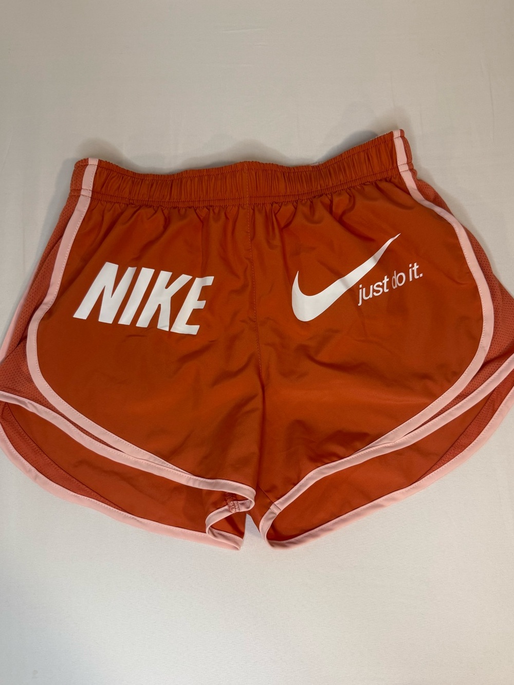 Nike Dri-FIT Burnt Orange & Pink Athletic Shorts Size S